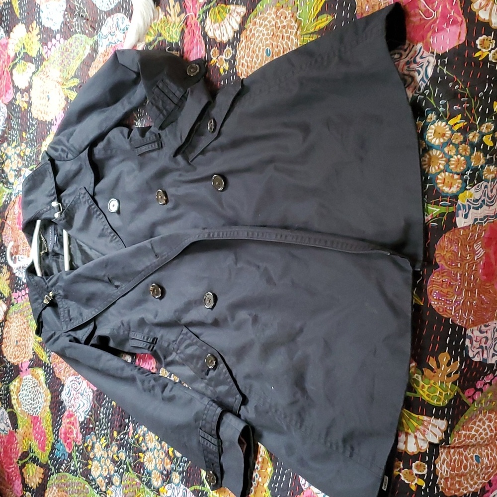 Banana Republic Black tailored Trench